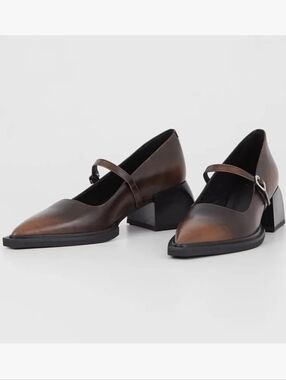 VAGABOND Mary Jane Leather Pumps Sz 41